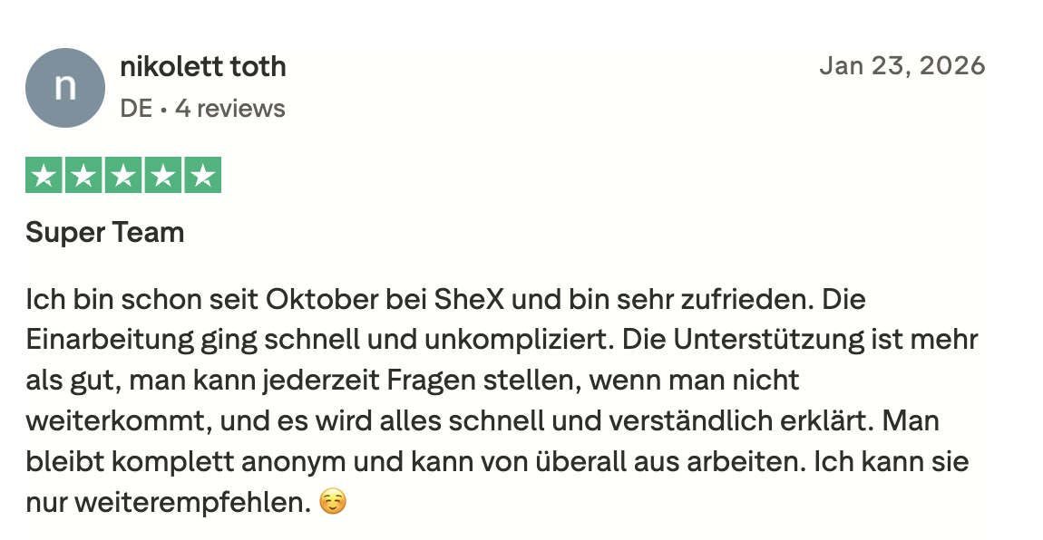 Creator review screenshot